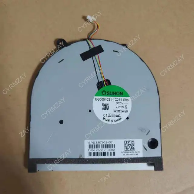Main image of DBTLAP Laptop Cooling Fan For SUNON EG50040S1-1C211-S9A DC5V 2.25W SPS-L87962-001 4PIN L87962-001 Cooler Fan