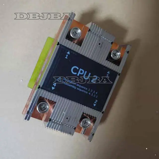Main image of Genuine MYC25 0MYC25 For Dell PowerEdge FC630 Server Copper Heatsink CPU2 Cooling Heat sink