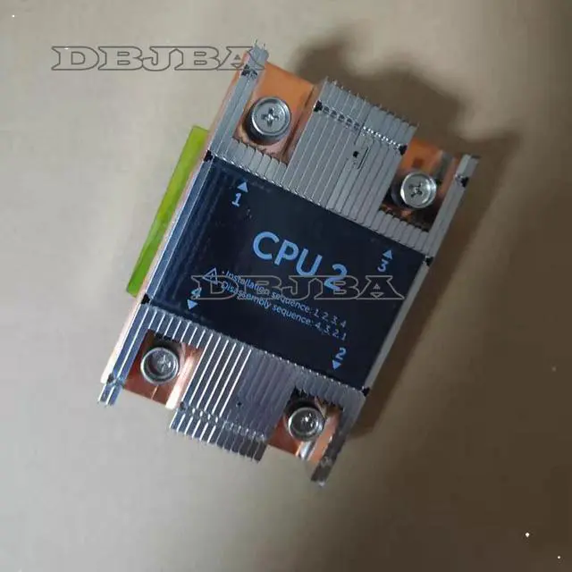 Alt view image 4 of 4 - Genuine MYC25 0MYC25 For Dell PowerEdge FC630 Server Copper Heatsink CPU2 Cooling Heat sink