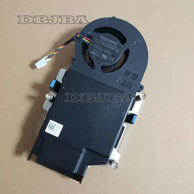 Alt view image 2 of 6 - DBTLAP For Dell Optiplex 3080 5080 7080 MFF Heatsink w/Fan Assembly JV47V 0W77JN W77JN PVB070E05N-P02 5V 1.10A FAN with Heatsink
