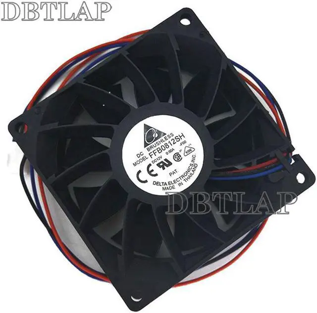 Alt view image 2 of 6 - Laptop CPU Fan for Arrive ffb0812sh 12v 0.6a Dual Ball Bearing Fan 8025 8CM 8080 25MM Ventilation Cooling Fan 3PIN CPU Cooler Fan heatsink