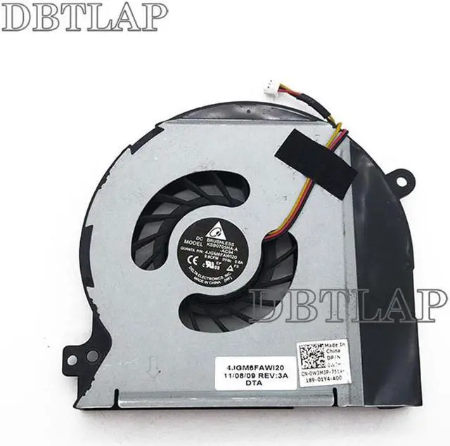 Alt view image 3 of 6 - Laptop CPU Fan Compatible for Dell XPS 15 L502X L501X P11F P11F003 Laptop CPU Cooling Fan Cooler DFS601305FQ0T F98S DP/N 0W3M3P