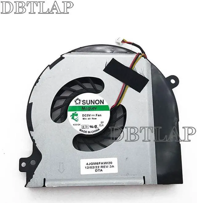 Alt view image 4 of 6 - Laptop CPU Fan Compatible for Dell XPS 15 L502X L501X P11F P11F003 Laptop CPU Cooling Fan Cooler DFS601305FQ0T F98S DP/N 0W3M3P