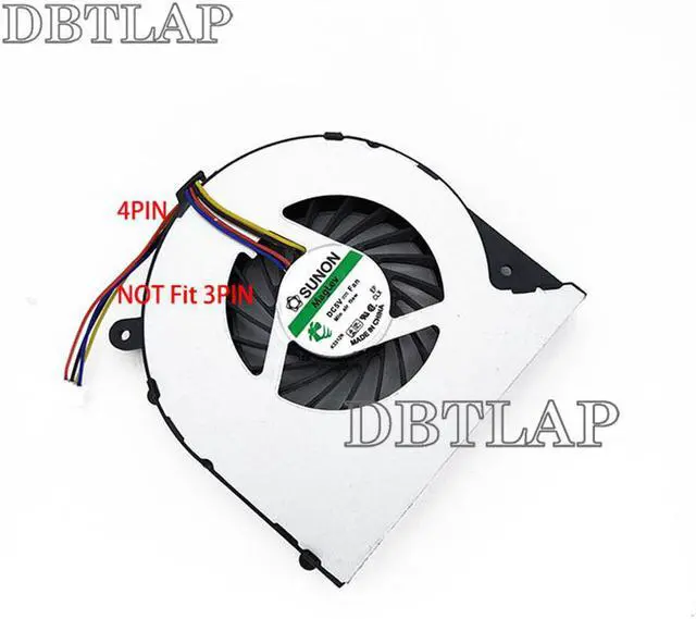 Alt view image 3 of 6 - for Toshiba Satellite L855D-S5114 L855D-S5117 L855D-S5220 L855D-S5242 Laptop Cooling 4pin Fan