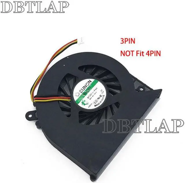 Alt view image 4 of 6 - Laptop CPU Fan Compatible for Toshiba Satellite L870D L875 L875D Series, DFS501105FR0T KSB06105HA MG62090V1-Q030-S99 Fan 3 PIN