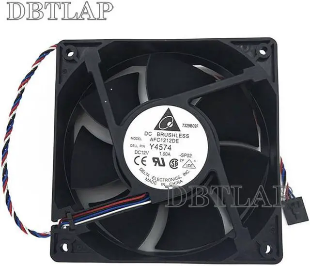 Alt view image 3 of 6 - Laptop CPU Fan for Dell Y4574 NN495 D8794 YK550 Optiplex 210L 320 360 330 520 620 740 745 755 760 case Fan PV123812DSPF AFC1212DE 12012038MM