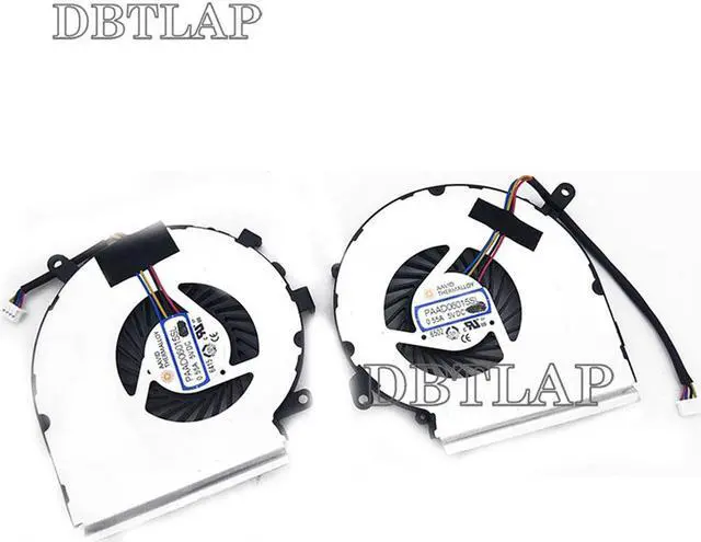 Alt view image 2 of 6 - Laptop CPU GPU Fan Compatible for MSI GE62VR GL62M GP62MVR GL62VR MS-16JB MS-16J9 Laptop CPU Cooling Fan PAAD06015SL N366 N371 4PIN