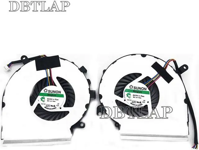 Alt view image 4 of 6 - Laptop CPU GPU Fan Compatible for MSI GE62VR GL62M GP62MVR GL62VR MS-16JB MS-16J9 Laptop CPU Cooling Fan PAAD06015SL N366 N371 4PIN