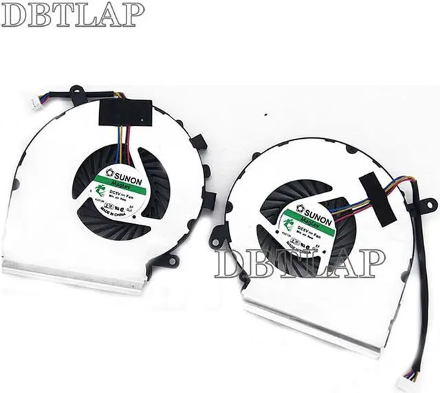Alt view image 5 of 6 - Laptop CPU GPU Fan Compatible for MSI GE62VR GL62M GP62MVR GL62VR MS-16JB MS-16J9 Laptop CPU Cooling Fan PAAD06015SL N366 N371 4PIN