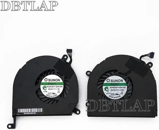 Alt view image 3 of 6 - 2PCS Laptop Cooling Fan for 15" A1286 Notebook CPU + GPU Fan Left and Right Fan Vantilator 2008-2011