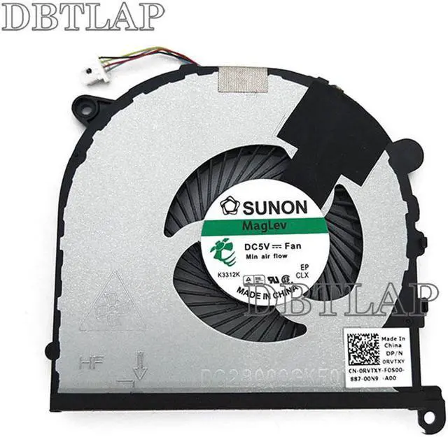 Alt view image 4 of 6 - GPU Fan for Dell XPS 15 9550 Precision 5510 P/N 0RVTXY RVTXY 036CV9 36CV9 DFS501105PR0T FG11 DFS501105PQ0T FG12