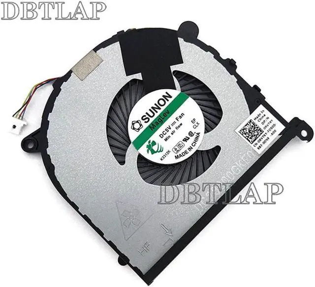 Alt view image 5 of 6 - GPU Fan for Dell XPS 15 9550 Precision 5510 P/N 0RVTXY RVTXY 036CV9 36CV9 DFS501105PR0T FG11 DFS501105PQ0T FG12