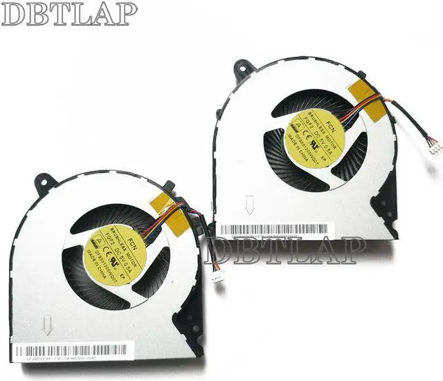 Alt view image 2 of 6 - Twins Fan for Lenovo Ideapad Y700 Y700-15ISK Y700-15ACZ P/N:MF75100V1-C010-S9A CPU + GPU Cooling Fans 4PINS