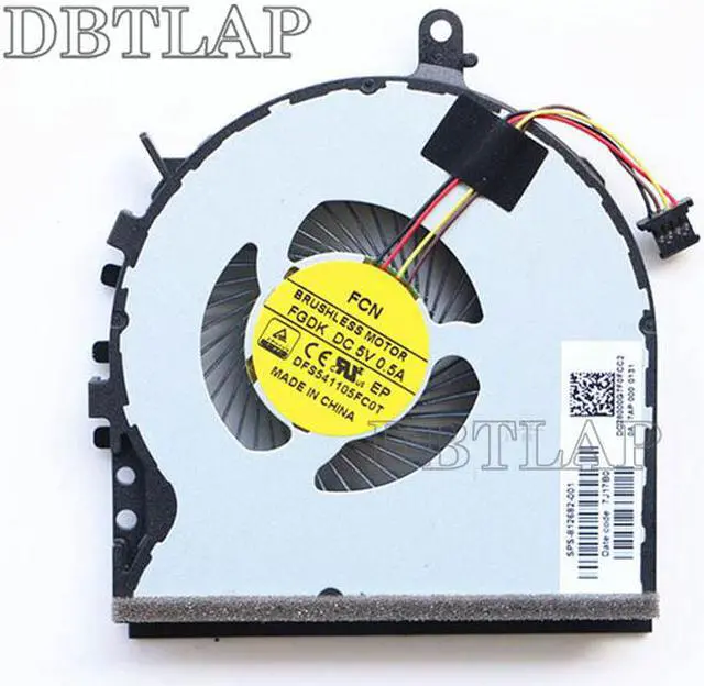 Alt view image 7 of 7 - Laptop CPU Cooling Fan for DELL 7573 023.1009J.0011 ND75B00-16M17 CN-0Y64H5 0Y64H5 Y64H5 Fan