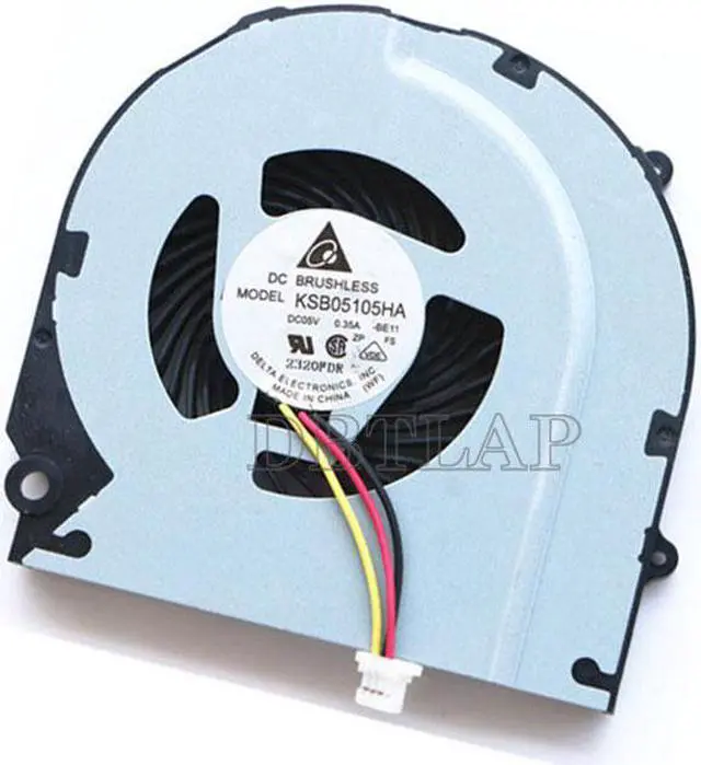 Alt view image 2 of 5 - Laptop CPU Fan for HP dm4 669934-001 669935-001 dm4-3100 dm4-3000 DM4-3013 DM4-3050 DM4-3052NR DM4-3055DX Delta KSB05105HA-BE11 CPU Cooling Fan