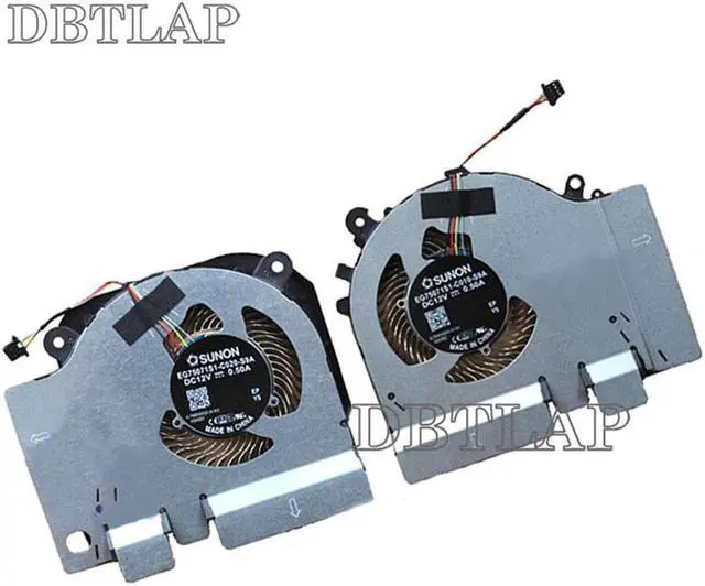 Alt view image 3 of 6 - New Laptop CPU + GPU Cooling Fan for XiaoMi MI 15.6 GTX1060 EG75071S1-C020-S9A EG75071S1-C010-S9A 12V