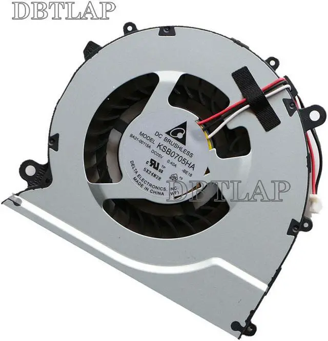 Alt view image 2 of 6 - CPU Cooling Fan for Samsung NP470R5E 370R4E 370R5E 450R4V 450R5V BA31-00115A