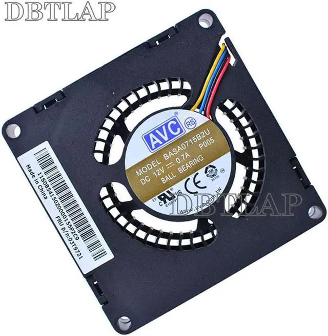 Alt view image 2 of 6 - Cooling Fan for Lenovo ThinkCentre M53 M72e Tiny M92 M92P Cooling Fan 03T9721 AVC BASA0715B2U