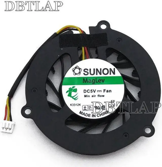 Alt view image 4 of 6 - Laptop CPU Fan Compatible for MSI VR200 V120 Fan T&T 6010H05F PF3 msi-6837d Cooling CPU Fan Compatible for LG E500