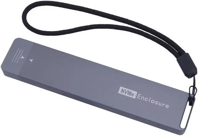 Alt view image 4 of 6 - NVME Case M.2 NVME Enclosure USB C Gen2 10Gbps PCIe NVME SSD Enclosure NVME M2 SSD Case Box Supports 2230/2242/2260/2280 M.2 SSD