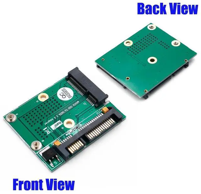 Alt view image 6 of 6 - 2.5" SATA to mSATA SSD Adapter Converter Card Metal Extension Bracket 3.3V LED Computer Components for Full-Mini Half-Mini Card