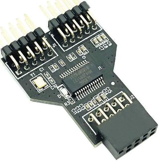 Main image of USB2.0 9 PIN Female to Dual USB2.0 9 Pin Male Adapter USB 2.0 9Pin to Dual USB 2.0 9PIN Converter Adapter USB HUB Expansion Card