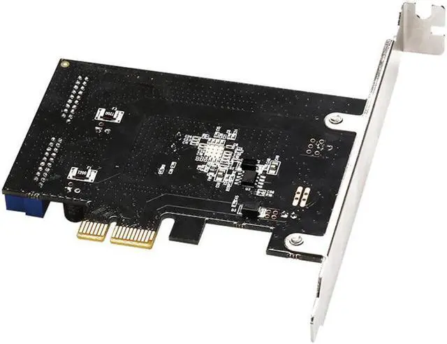 Alt view image 6 of 6 - Super Speed pcie to 2 Port 19Pin USB 3.0 Riser Card PCI-e to Dual Internal 20Pin PCI Express Card Converter Adapter for Computer