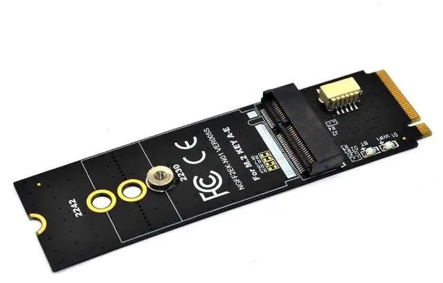 Alt view image 4 of 6 - M.2 KEY-M to KEY A-E/E Adapter Riser Card for M.2 NGFF PCIE Protocol Wireless Network Card Module Support 2230 2242 size M2 Card