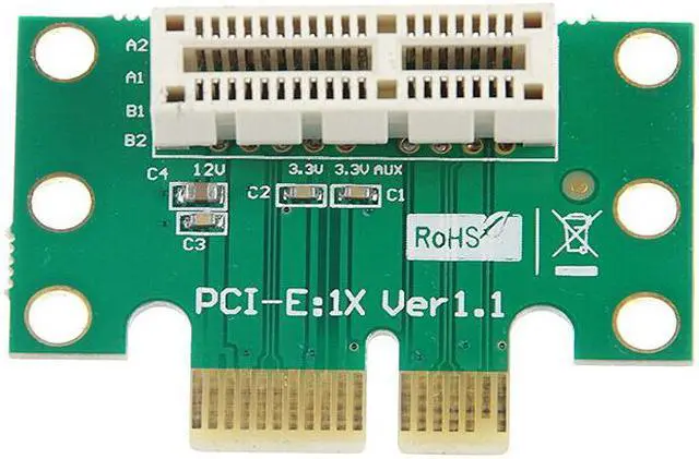 Alt view image 5 of 5 - BTBcoin PCI-E PCI Express X1 Adapter Riser Card PCI E PCIE X1 to X1 Slot Convert Card 90 Degree For 1U Server Chassis Wholesale