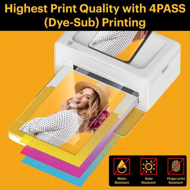 Alt view image 5 of 6 - Kodak Dock Plus Instant Photo Printer - Updated Bluetooth Portable Photo Printer Full Color Printing - Mobile App Compatible with iOS and Android - Convenient and Practical