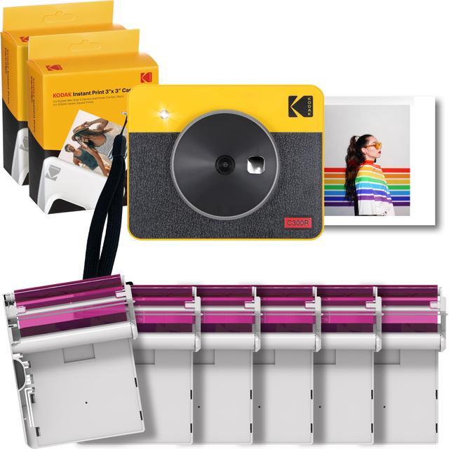 Kodak Mini Shot 3 Retro Camera - Portable Instant Camera and Photo Printer–  2-in-1 Printer Compatible with iOS & Android – Bluetooth Connection - 4PASS  Technology +60 sheets 
