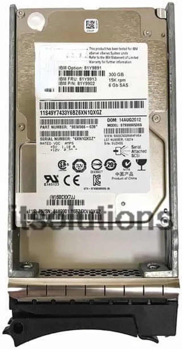 Main image of For IBM 81Y9913 81Y9891 81Y9892 81Y9895 5206 300GB 15K SAS 2.5 inch