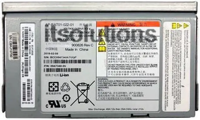 Main image of For IBM V7000 85Y5898 85Y6046 00AR301 00AR044 battery