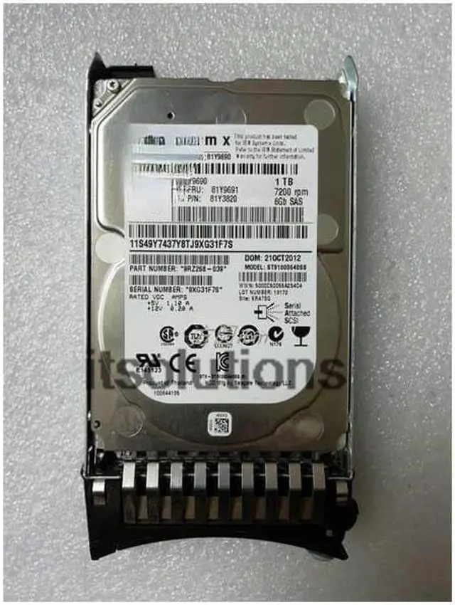 Main image of For IBM 81Y9691 81Y9690 81Y9872 1TB SAS 2.5 7.2K M5 server hard drive
