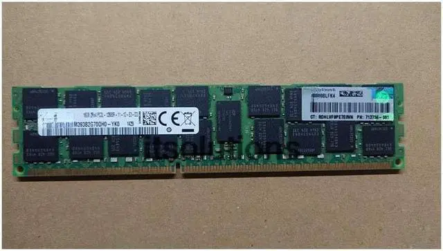 Main image of For HP 713985-B21 713756-081 16G 2Rx4 PC3L-12800R ECCREG single 16GB
