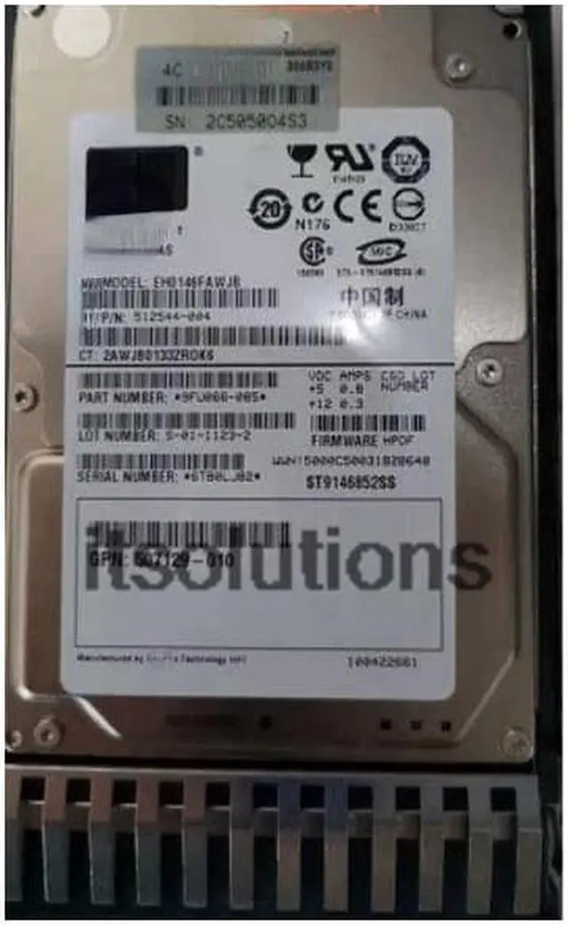 Main image of For HP 146G 15K SAS 518216-002 512744-001 512547-B21 507129-010