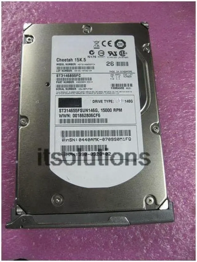 Main image of For SUN SUN146G15K FC hard drive 540-6495 390-0196 390-0328 540-6487