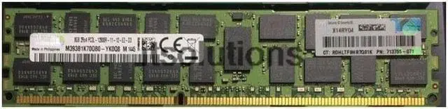 Main image of For HP 713983-B21 715283-001 713755-071 8G PC3L-12800R DDR3 1600