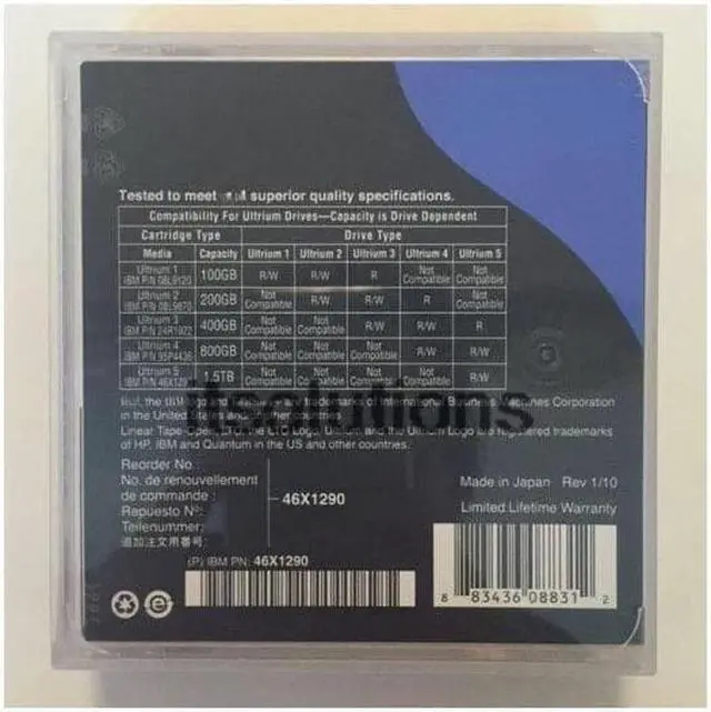 Main image of For IBM LTO5 tape Ultrium 5 Data storage backup tape 46X1290 1.5TB-3.0TB