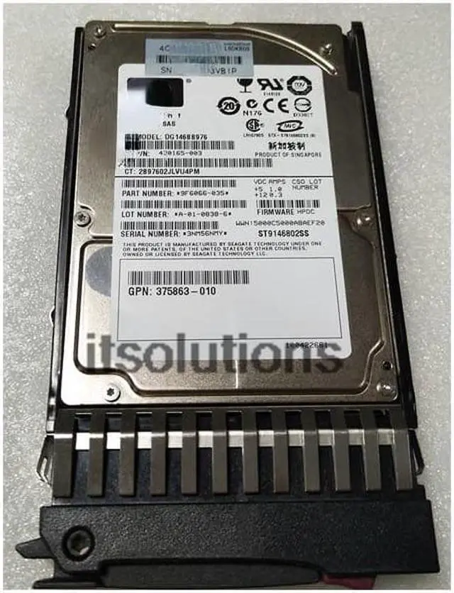 Main image of For HP 432320-001 418399-001 507283-001 146G SAS server hard drive