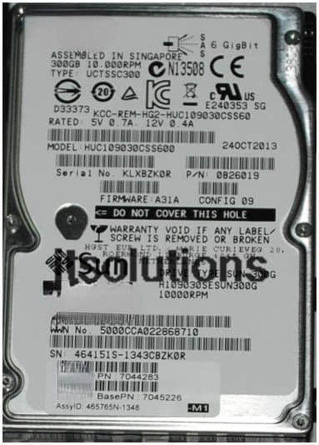 For Sun Oracle Hard Disk 7044283 300GB 7045226 540-7869 542-0388