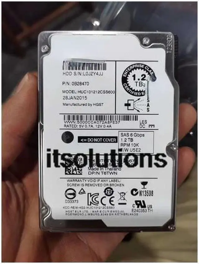Main image of For Dell 1.2 T 2.5 inch 10 k SAS server hard drive 0 T6TWN T6TWN 0 WXPCX