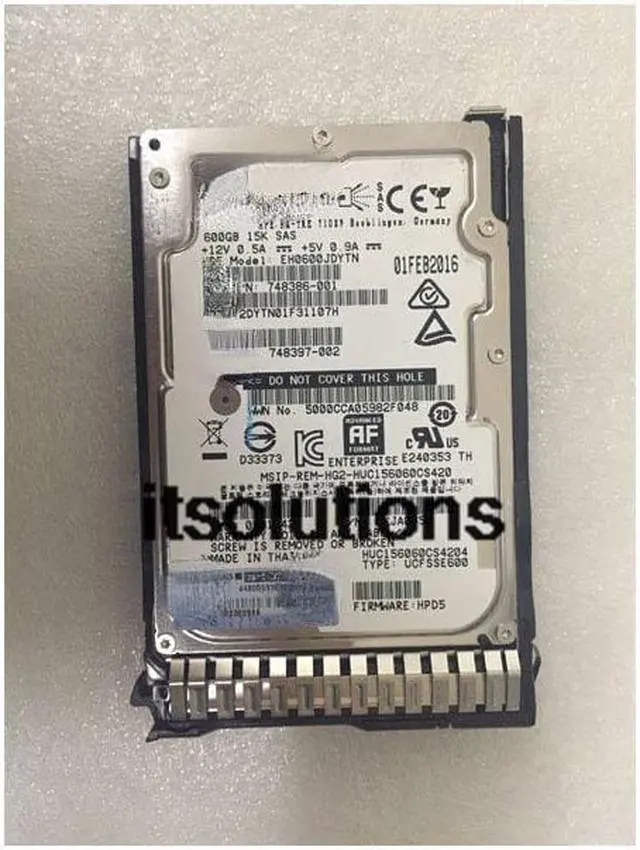 Main image of For HP, 748435-001, 748387 - B21 600 gb 2.5 inch SAS 15 k server hard drive