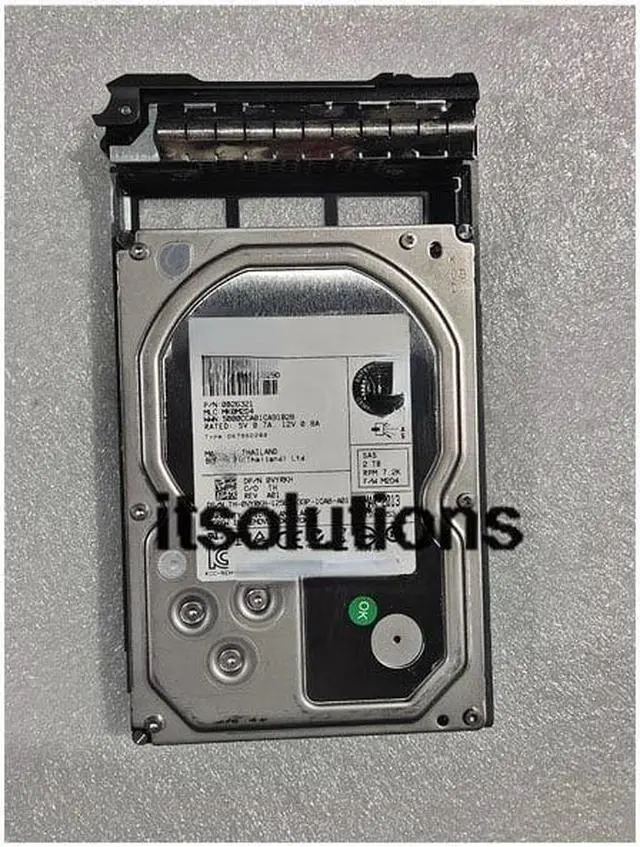 Main image of For DELL 2 t 0 vyrkh 7.2 K 6 gb 3.5 -inch SAS HUS723020ALS640 server hard drive