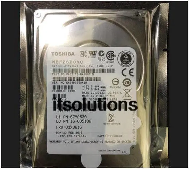 Main image of For Lenovo RD640 RD650 03 x3616 600 g 10 k SAS 2.5 -inch server hard drive