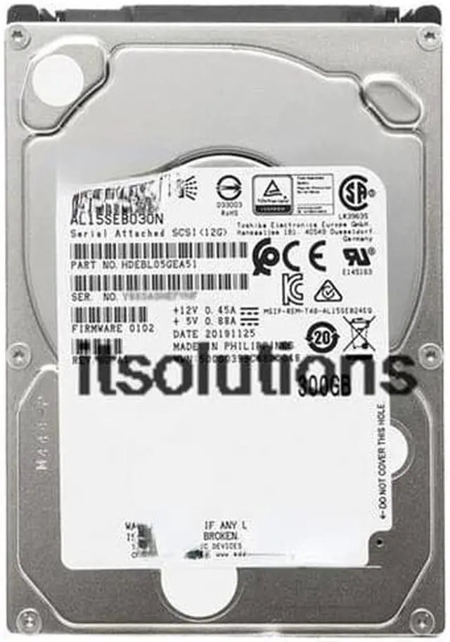 Main image of For Toshiba/Toshiba AL15SEB030N 300G 2.5-inch SAS server hard driveAL14SXB30EN