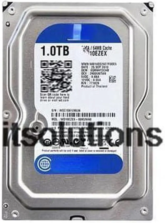 Main image of For WD/Western Data WD10EZEX 1T Blue Disk Desktop Hard Drive Western Digital 1TB Mechanical Single Disk Blue Disk 64M