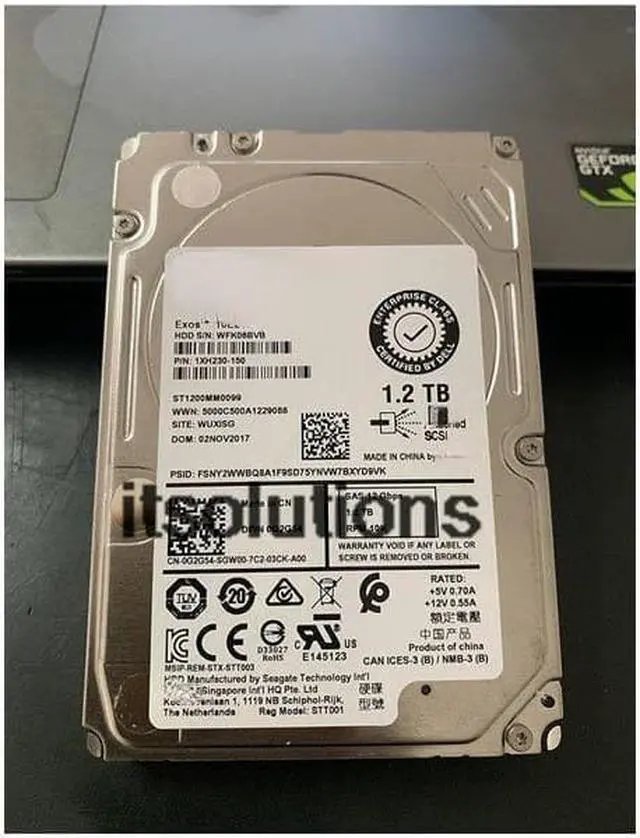 Main image of For Dell 0G2G54 ST1200MM0099 1.2TB 12g 10K SAS 2.5 inch 12GB hard drive