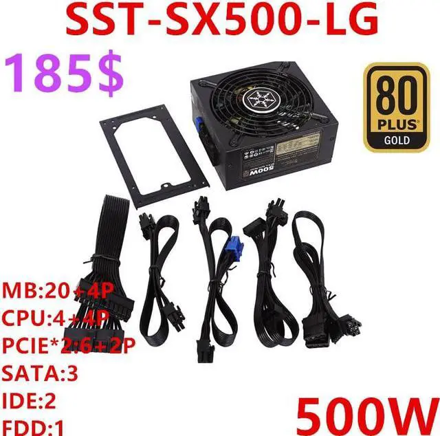 Main image of For SilverStone Brand SFX 80plus Gold Game Mute Power Supply 600W/500W Power Supply SST-SX600-G SST-SX500-LG
