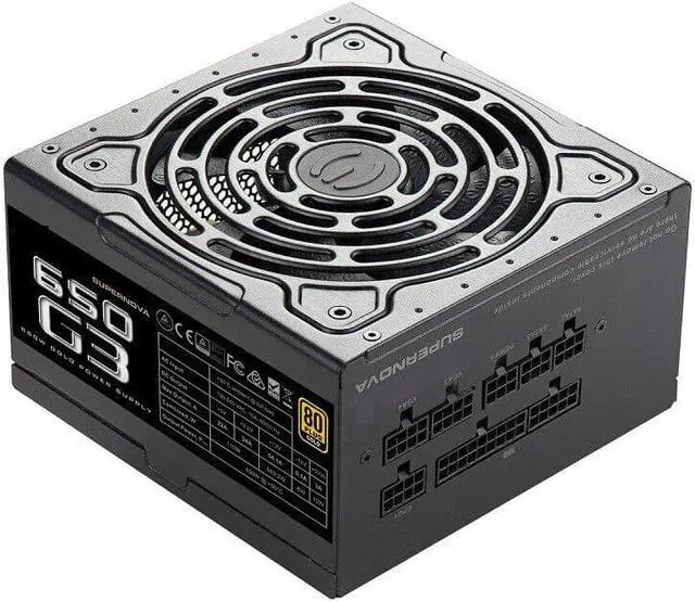 Main image of For EVGA Brand 80PLUS Gold Full Modular Silent Fan Power Supply Rated 650W Peak 750W Power Supply 650 G3